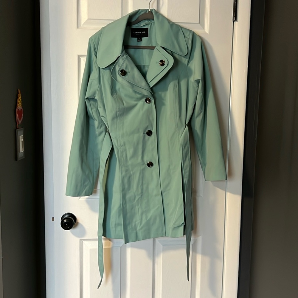 London Fog single-Breasted Trench Coat Meadow L